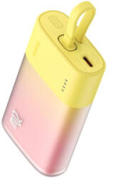 Baseus Baterie externa Baseus Popsicle 5200 mAh, 20W, USB-C, cablu incorporat, Yellow (P10055601Y13-01)