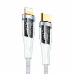 JOYROOM USB-C - Lightning Kábel Intelligens Kikapcsolással - 1.2m 2.4A - Fehér (S-CL020A3-white)