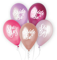 Gemar Bride to be latex lufi, színes, 5 db/csomag