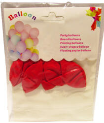 Balloon Lufi piros 25 cm, 6 db/csomag