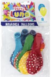 Luna Luna: Virág mintás színes lufi 8db-os szett (000088926) - innotechshop