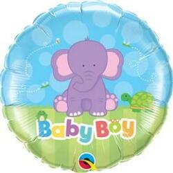 Qualatex Fólia lufi babaszületésre 18" 45cm - Baby Boy (LUFI638935)