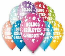  Léggömb, 30 cm, "Boldog Születésnapot", lufis (PT11BSZII) - primatinta