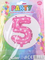 WIKY Felfújható léggömb - 5-ös rózsaszín (WKW818480)