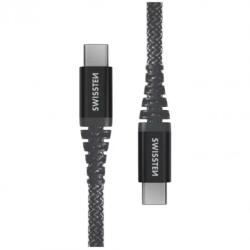 SWISSTEN DATA Swissten CABLE KEVLAR USB-C / USB-C 1.5 M ANTRACIT (8595217481510)