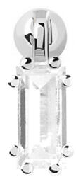PDPAOLA Gyengéd ezüst single fülbevaló cirkónium kővel ALI Silver PG02-723-U - 1 db - vivantis