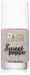 Delia Cosmetics Sweet Pepper Black Particles körömlakk árnyalat 02 Apricot 11 ml