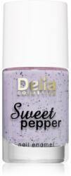 Delia Cosmetics Sweet Pepper Black Particles körömlakk árnyalat 04 Lavender 11 ml