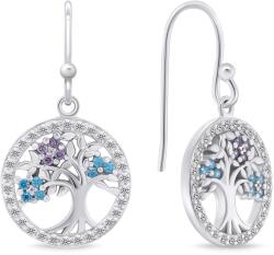 Brilio Silver Népszerű ezüst fülbevaló Életfa EA728W