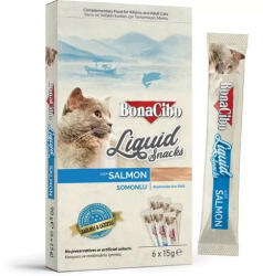 Bonacibo Snacks For Cats Liquid Snacks - Salmon 90G - jotap