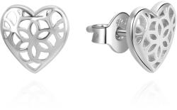 Beneto Ezüst szív alakú fülbevaló AGUP3348 - vivantis