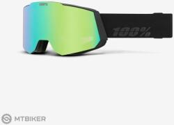 100% SNOWCRAFT S HiPER szemüveg, fekete/zöld
