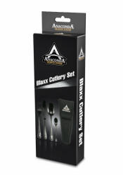 Anaconda Blaxx Cutlery Twin 8 darabos étkező szett, rozsdamentes acél + hordtáska (0125112)