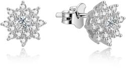 Beneto Gyengéd ezüst fülbevalók Virágok AGUP1442