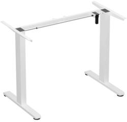 LVN System Állítható szélességű elektromos íróasztal láb ülő-/állómunkához memória funkció +USB fehér LVN System Flex+ LV0740 (LV0740)