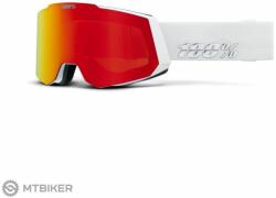 100% SNOWCRAFT HiPER szemüveg, fehér/piros