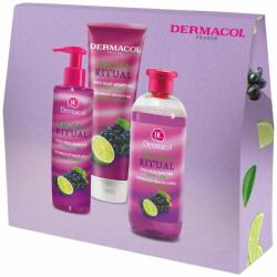 Dermacol Set cadou Dermacol Aroma Ritual Grape- Lime (gel de duș 250 ml, spumă de baie 500 ml, săpun lichid 250 ml)