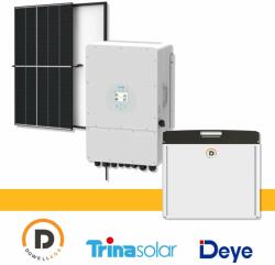 Deye, Dowell, TrinaSolar 7, 65 kWp napelem rendszer csomag (9, 9 kWh tárolókapacitással) (6019)