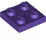 LEGO® 3022c89 - LEGO sötétlila lap 2 x 2 méretű (3022c89)
