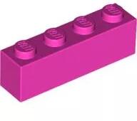 LEGO® 3010c47 - LEGO sötét rózsaszín kocka 1 x 4 méretű (3010c47)