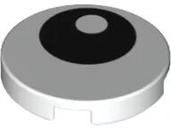 LEGO® 14769pb004c1 - LEGO fehér csempe 2 x 2 méretű, szem mintával (14769pb004c1)