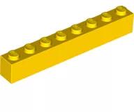 LEGO® 3008c3 - LEGO sárga kocka 1 x 8 méretű (3008c3)