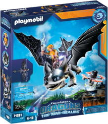Playmobil 71081 Dragons: The Nine Realms - Thunder & Tom, construction toy (with shooting and light function) (71081)