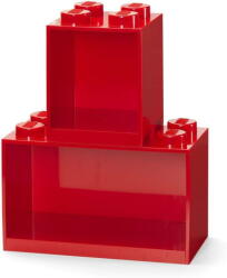 Room Copenhagen LEGO Regal Brick Shelf 8+4, Set 41171730 (red, 2 shelves) (41171730)
