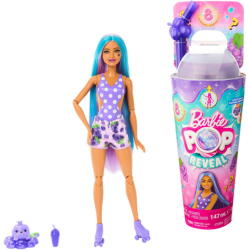 Barbie Mattel Barbie Pop! Reveal Juicy Fruits - Grape Juice, Doll (HNW44) - vexio