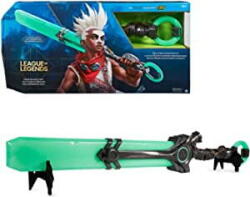 Spin Master Spin Master League of Legends Ekko Life Size Racket RPG (Over 90cm Tall With 15+ Legendary Lights and Sounds High Quality Cosplay Pedestal Champion Collection) (6062994)