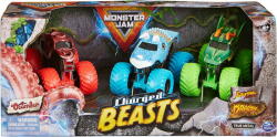 Spin Master Spin Master Monster Jam Charged Beasts 3 Pack Toy Vehicle (6065096)