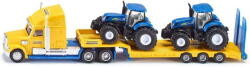 SIKU FARMER truck with New Holland tractors, model vehicle