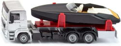 SIKU SUPER MAN truck with motor boat, model vehicle Figurina