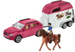 Schleich Horse Club SUV with trailer, toy vehicle (72223) Figurina