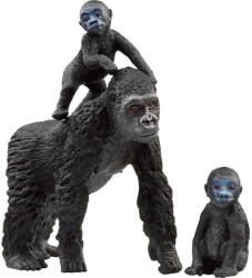 Schleich Wild Life Lowland Gorilla Family, toy figure (42601) - vexio Figurina