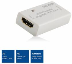 ACT AC7820 HDMI 2.0 Repeater 40m 3D/4K Grey (AC7820)