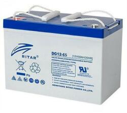 Ritar Акумулаторна батерия Ritar Power DG12-65, 12V, 65Ah, GEL, F5/M8 / F11/M6 конектори (DG12-65)