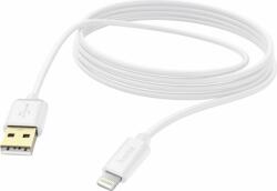 Hama Essential Line USB-A apa 2.0 - Lightning apa Adat és töltőkábel - Fehér (3m) (187207)