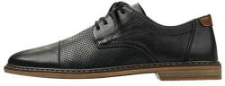 RIEKER Pantofi barbati, Rieker, 13427-00-Negru, casual, piele naturala, cu toc, negru (Marime: 44)