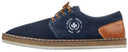 RIEKER Pantofi barbati, Rieker, B5249-14-Albastru-Inchis, casual, piele ecologica, cu talpa joasa, albastru inchis (Marime: 44)