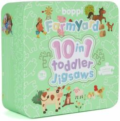 Boppi Puzzle progresiv Toddler 10 In 1, Boppi, Ferma (N00004570_001)