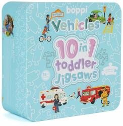 Boppi Puzzle progresiv Toddler 10 In 1, Boppi, Vehicule (N00004572_001)