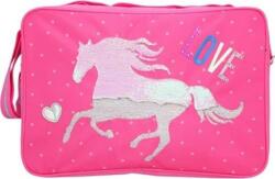 Miss Melody válltáska, ezüst ló, változó flitter kép, rózsaszín (NW2962748)