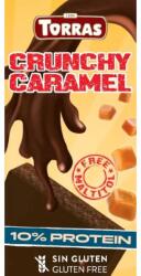 TORRAS Ciocolata neagra proteica Crunchy caramel, 100g, Torras