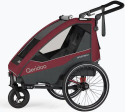 Qeridoo Remorcă pentru bicicletă Qeridoo Sportrex 1 cayenne red