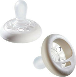 Tommee Tippee Set 2 Suzete Tommee Tippee Closer to Nature 0-6 luni, Alb