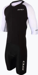 ZONE3 Combinezon de triathlon pentru bărbați ZONE3 Lava Long Distance Full Zip Aero Suit black/white/red