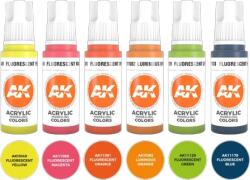 Festékkészlet AK - Neon colors set