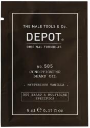 Depot Depot, 500 Beard & Mustache Specifics No. 505, Beard Oil, Misterious Vanilla, Vitamin E, For Shine & Softness, 5 ml