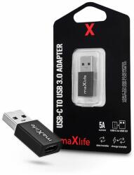 MaxLife USB Type-C - USB adapter - Maxlife USB-C To USB 3.0 Adapter - 5A - fekete - akcioswebaruhaz